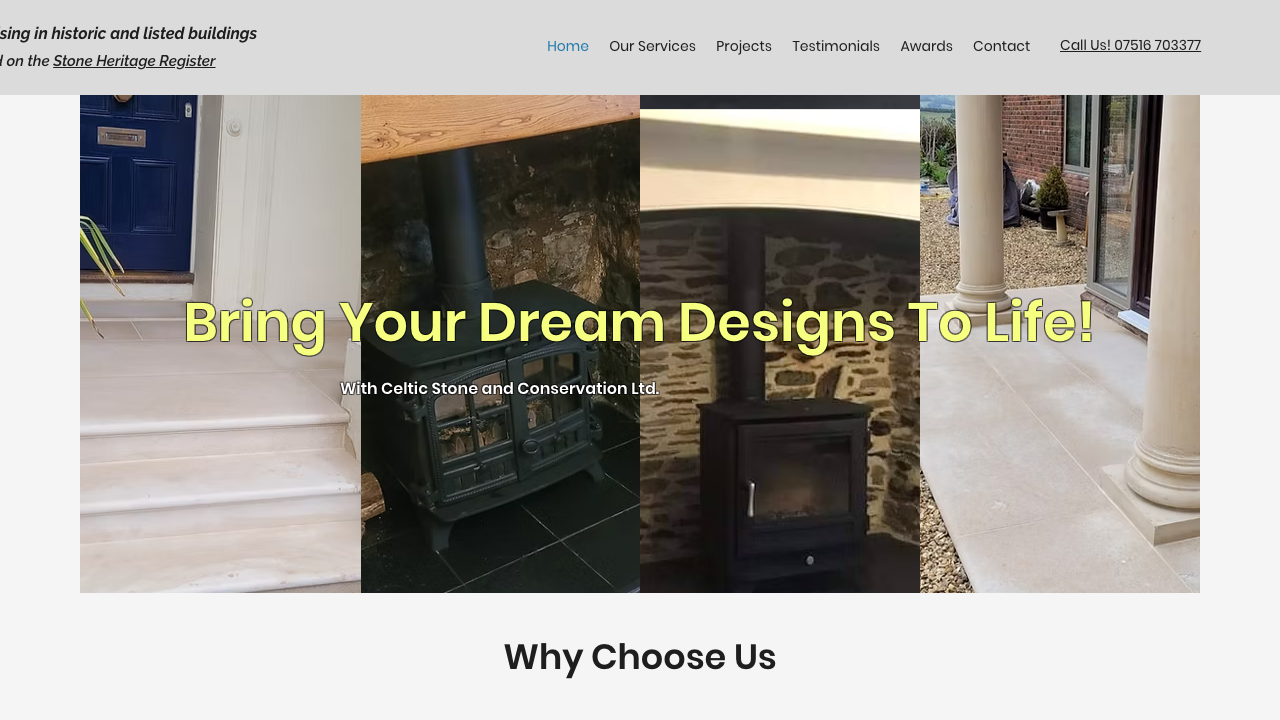 CELTIC STONE & CONSERVATION LTD website preview