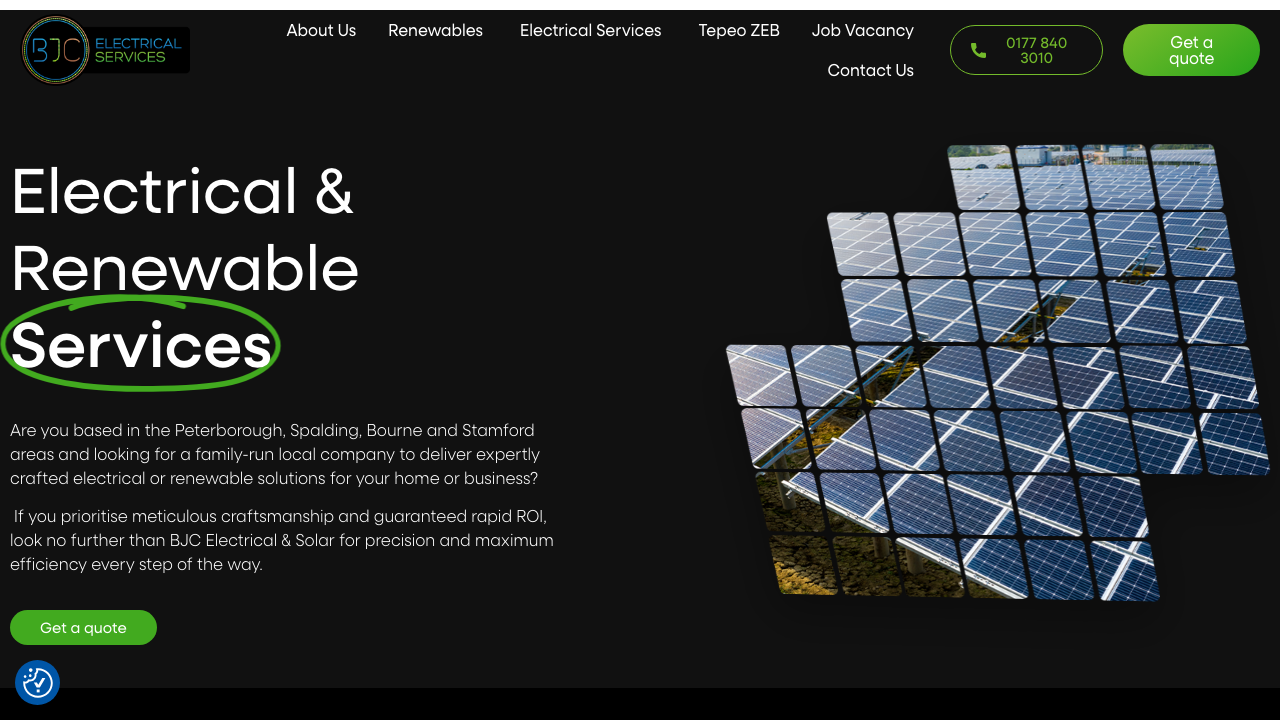 BJC ELECTRICAL SERVICES LTD website preview