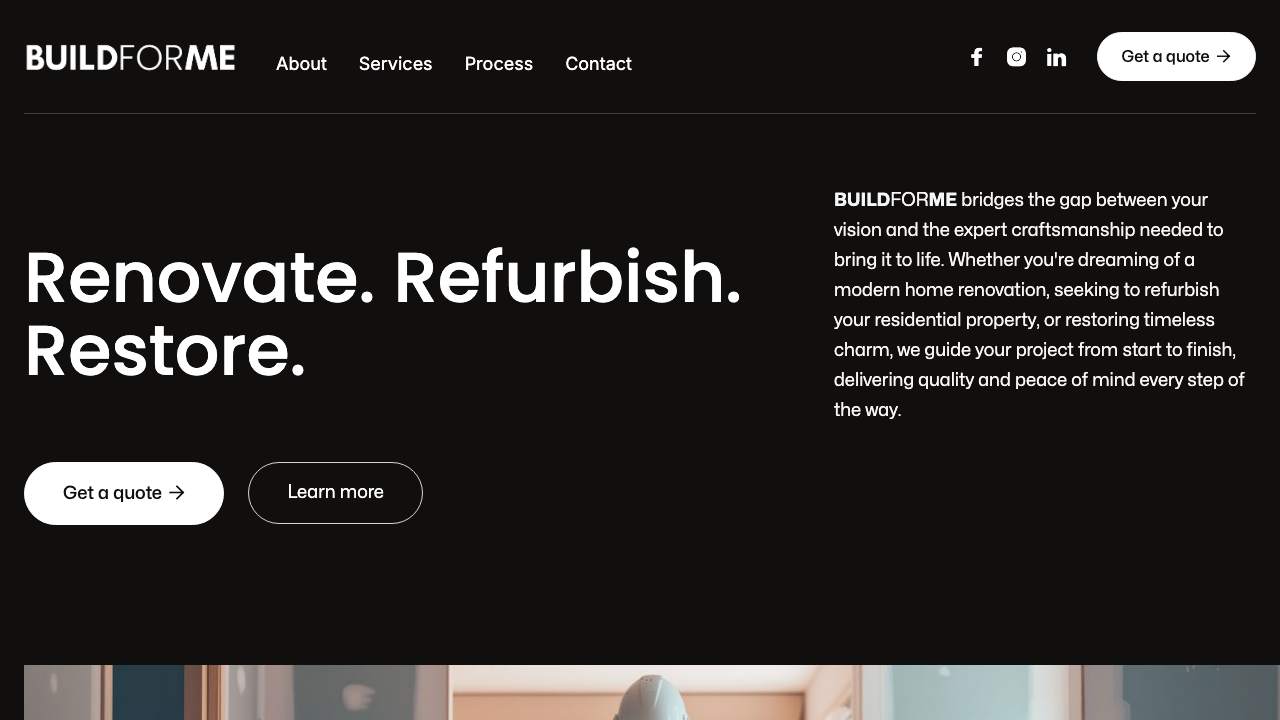 BUILDFORME LTD website preview