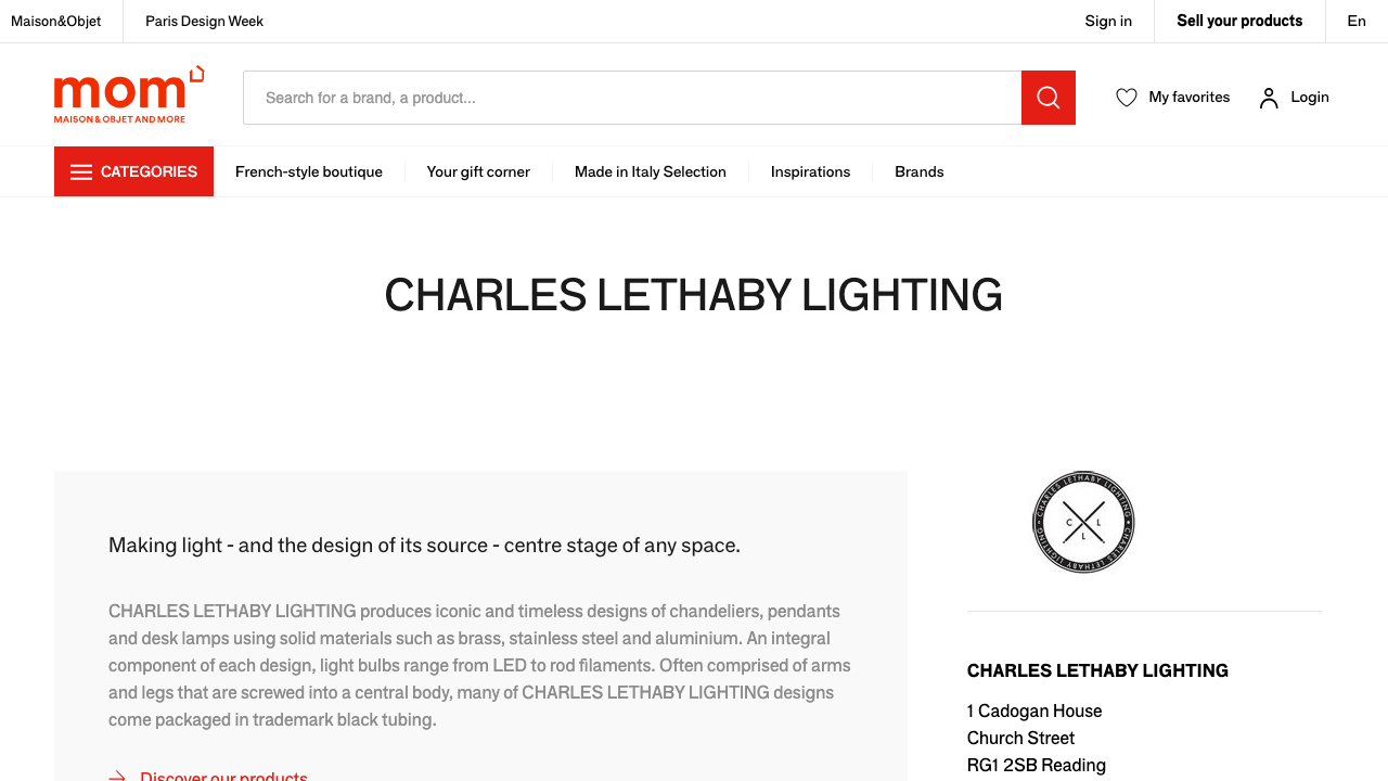 CHARLES LETHABY LTD website preview