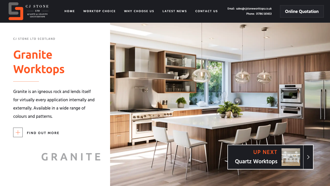 CJ STONE LTD website preview