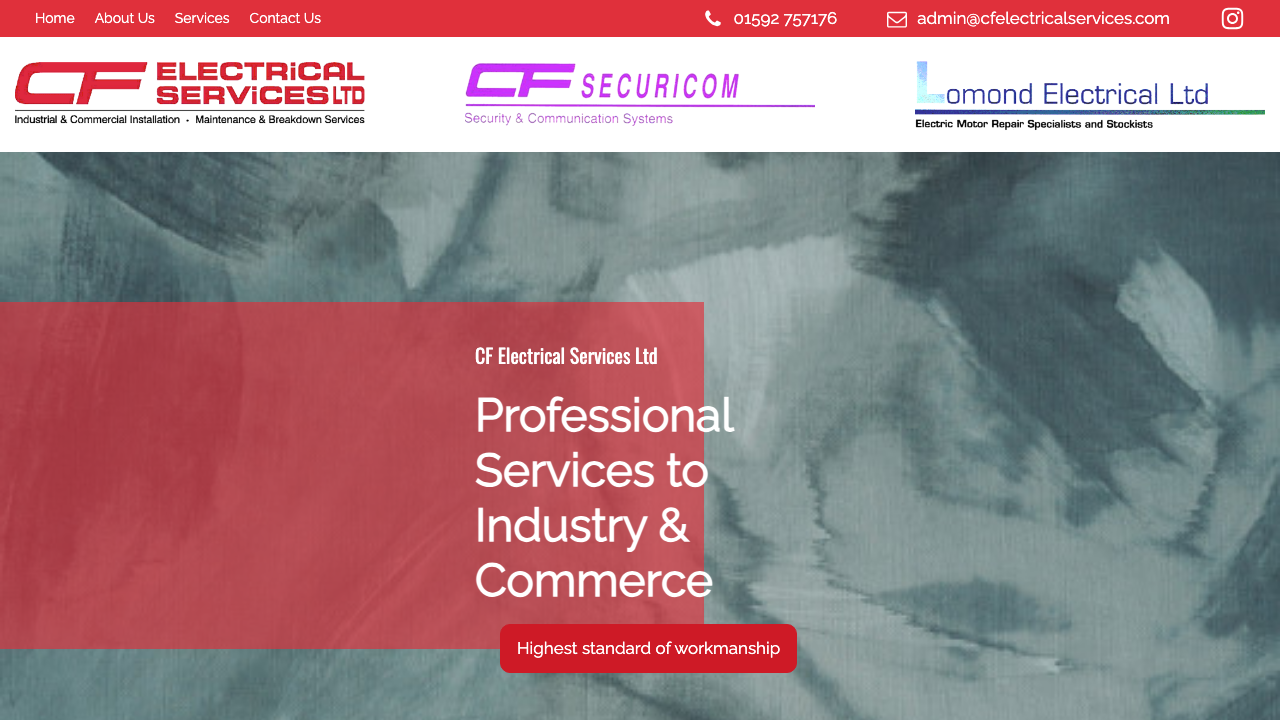 C&F ELECTRICAL LIMITED website preview