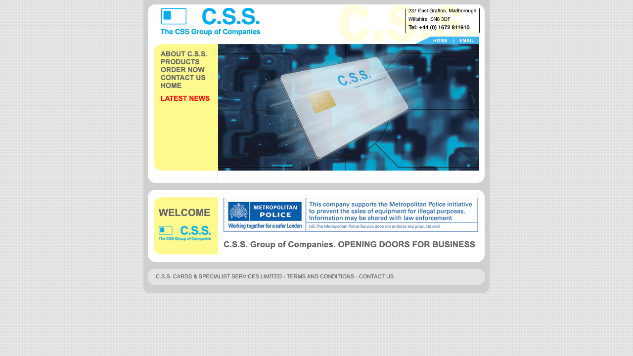 CARDS AND SPECIALIST SERVICES LIMITED website preview