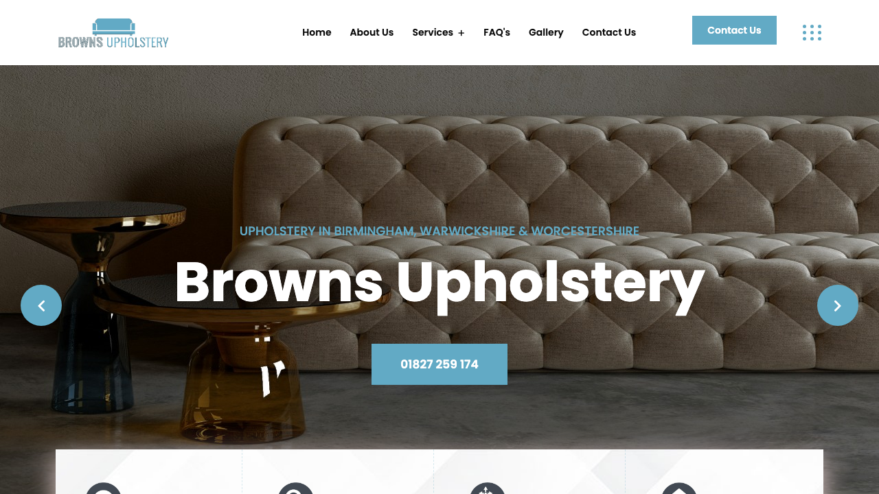 BROWNS UPHOLSTERY SERVICES LIMITED website preview