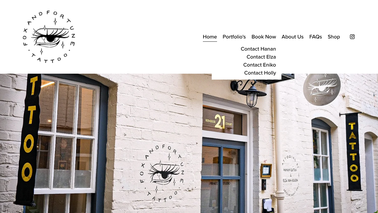 FOX AND FORTUNE TATTOO LIMITED website preview