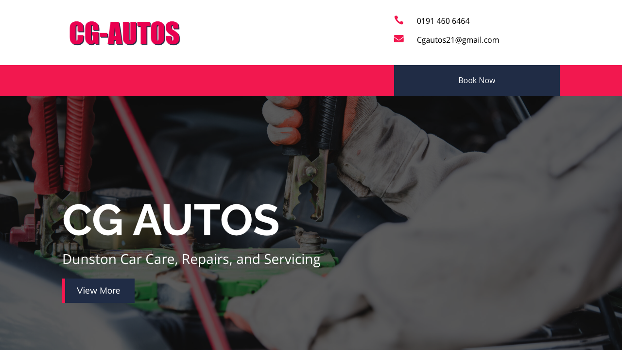 CG INSPECTIONS LTD website preview