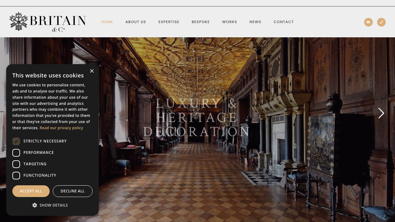 BRITAIN & CO LTD website preview