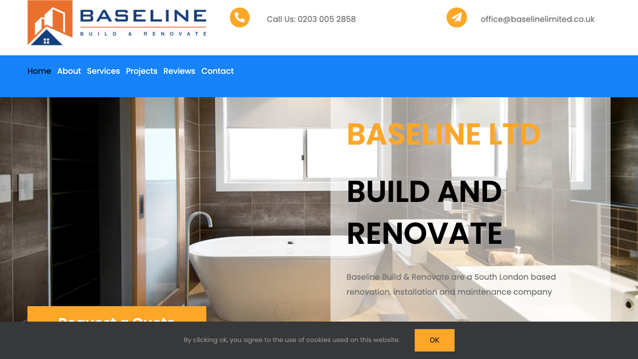 BASELINE BUILDING PROJECTS LTD website preview