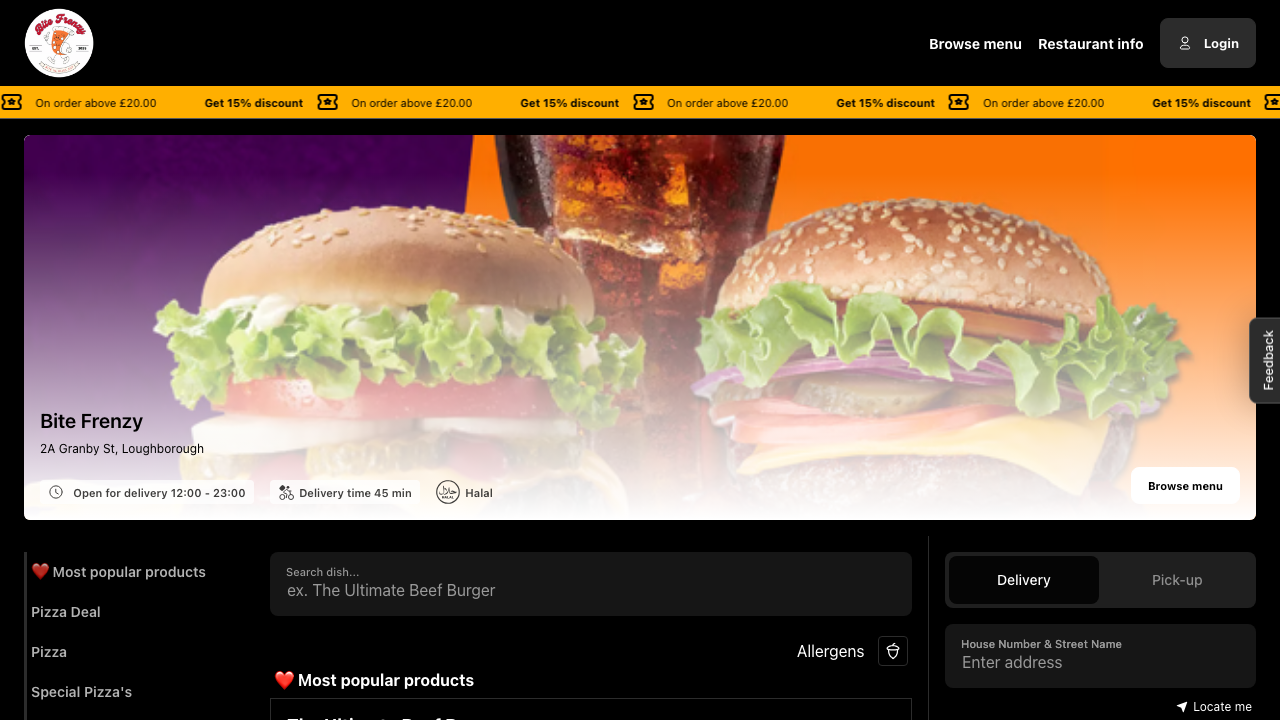 BITE FRENZY LTD website preview