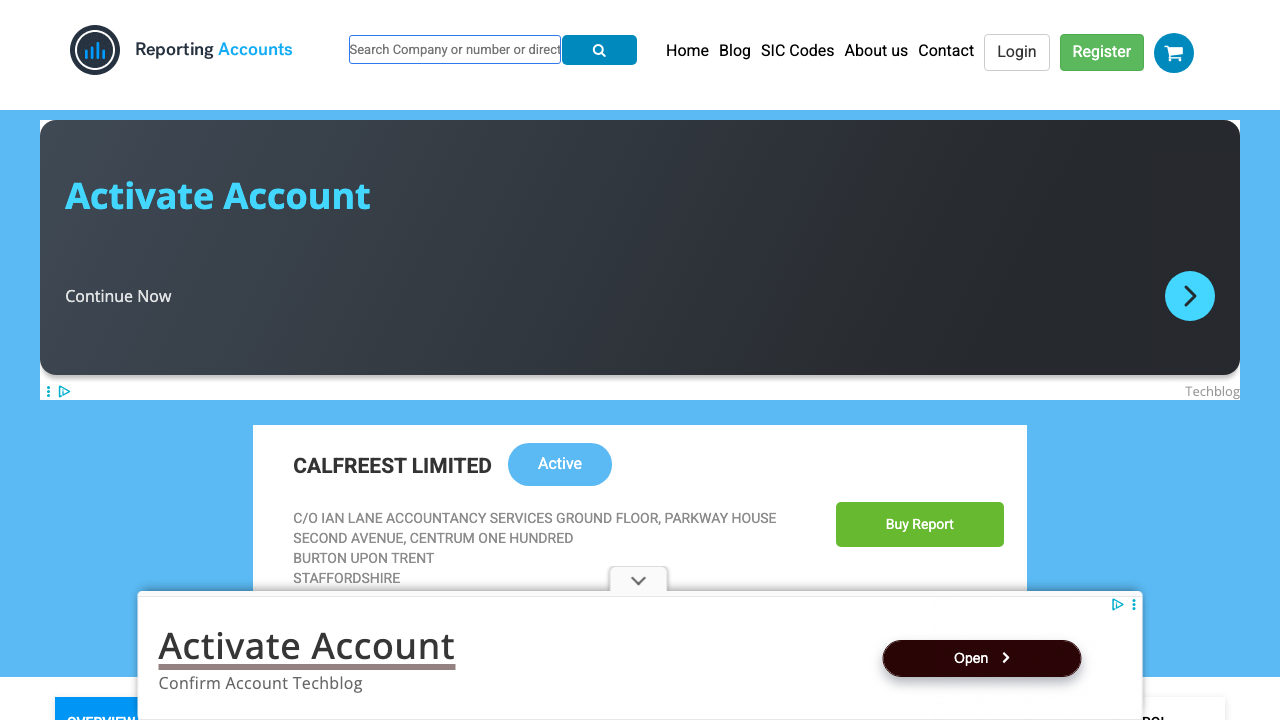 CALFREEST LIMITED website preview