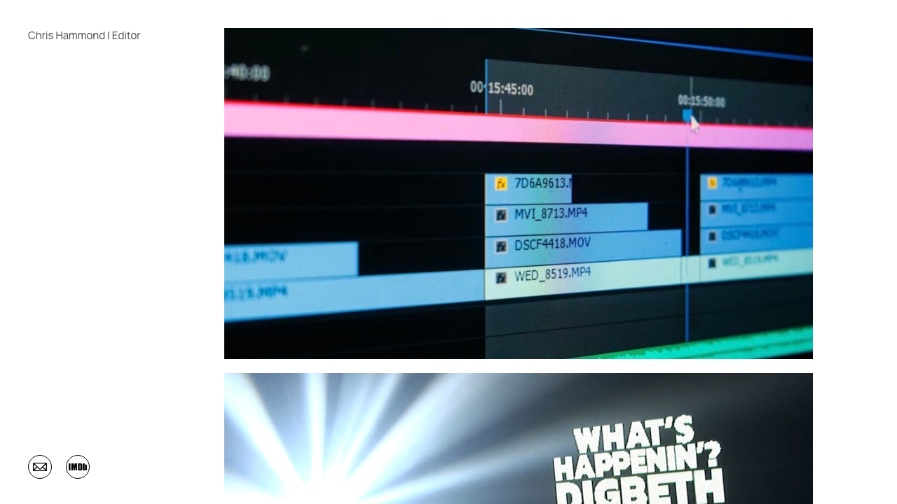 CHRIS HAMMOND EDITING LIMITED website preview