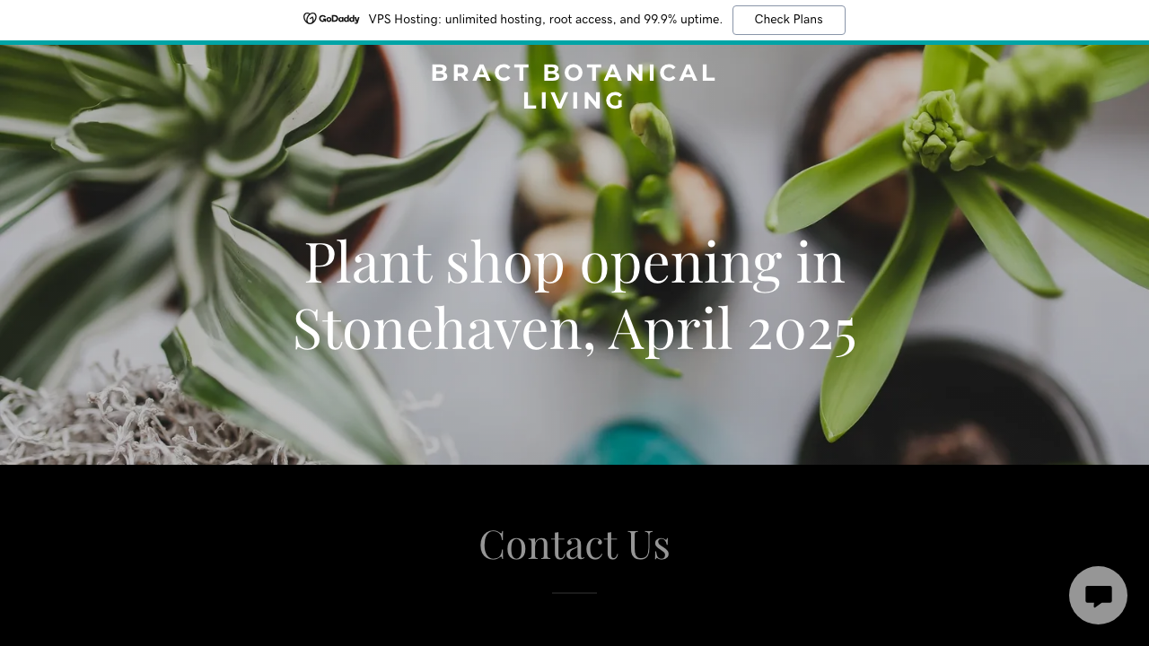 BRACT BOTANICAL LIVING LTD website preview