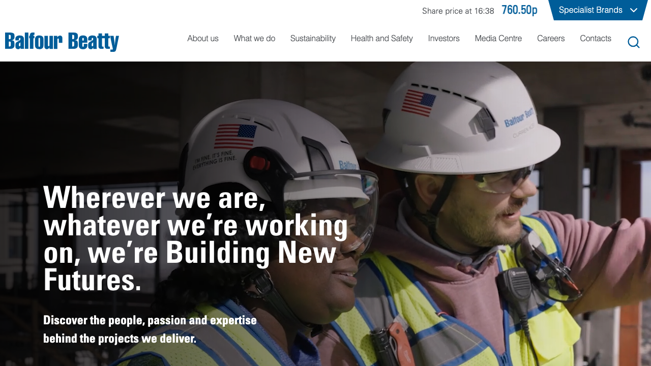 BALFOUR BEATTY GROUP LIMITED website preview