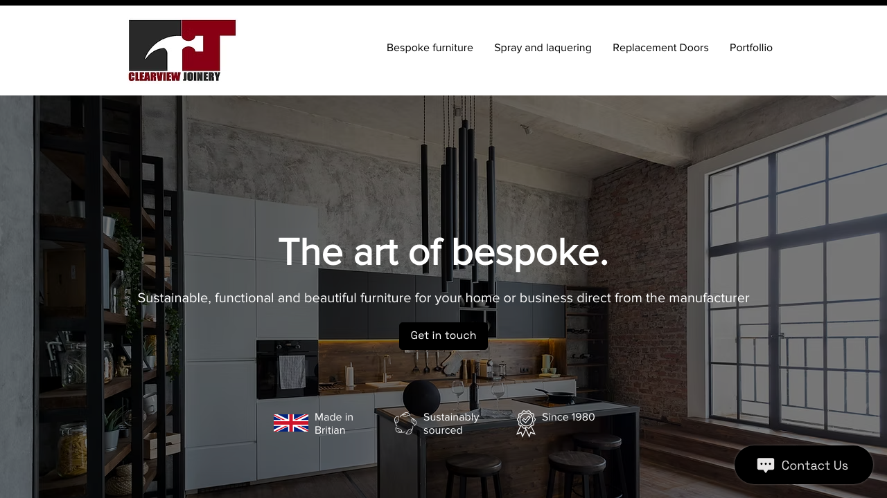 CLEARVIEW JOINERY LIMITED website preview