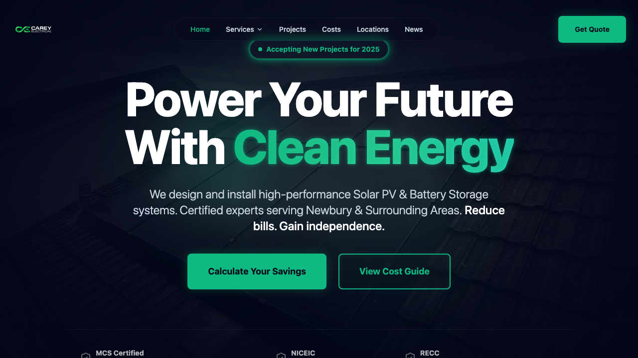 CAREY ELECTRICAL LTD website preview