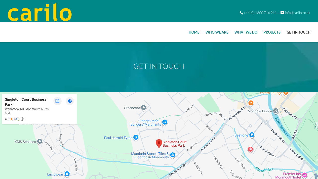 CARILO LIMITED website preview