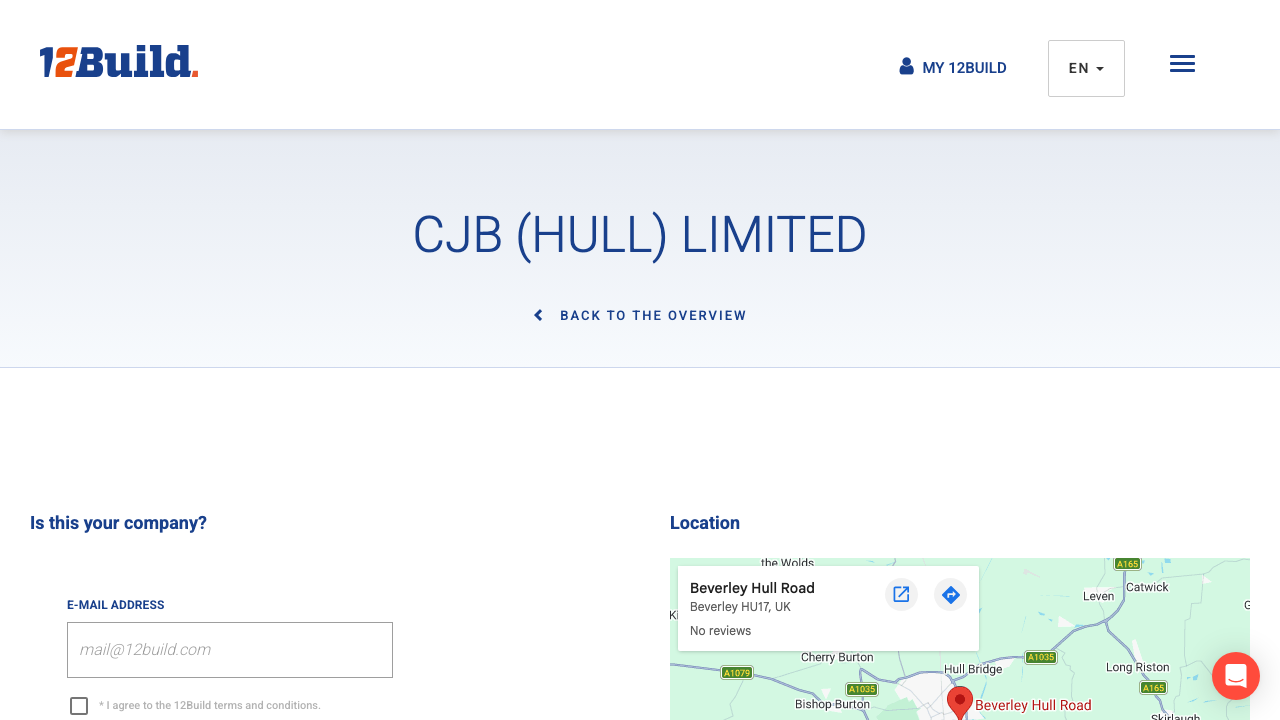 CJB (HULL) LIMITED website preview