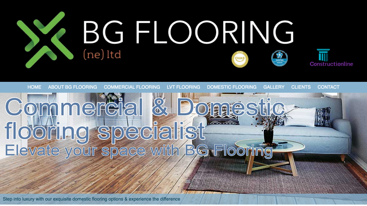 BG FLOORING (NE) LTD website preview