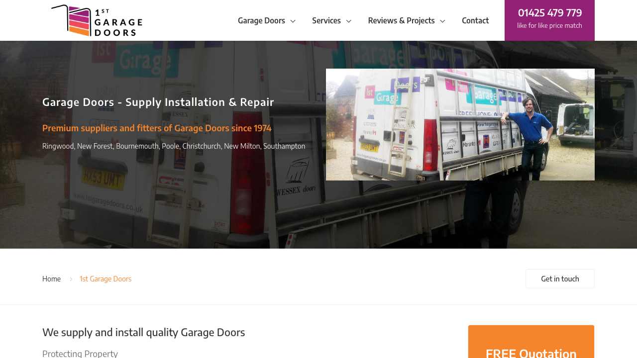 1ST GARAGE DOORS LIMITED website preview