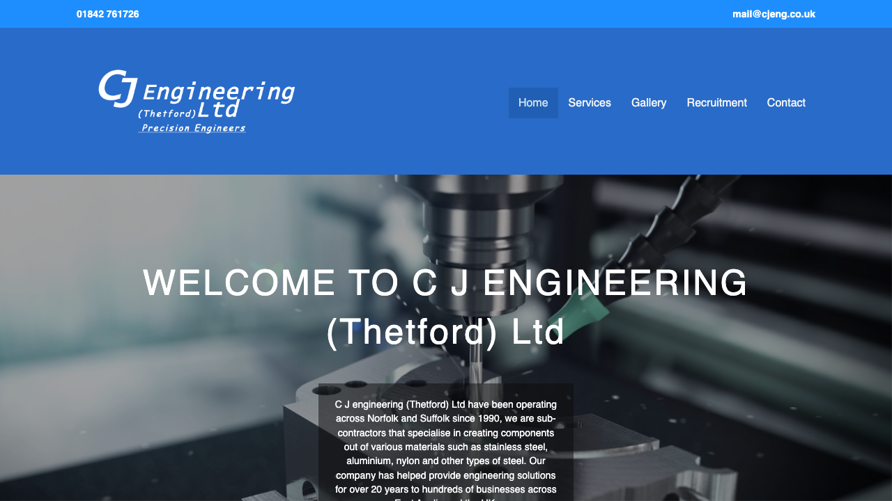 CJS ENGINEERING SERVICES LIMITED website preview