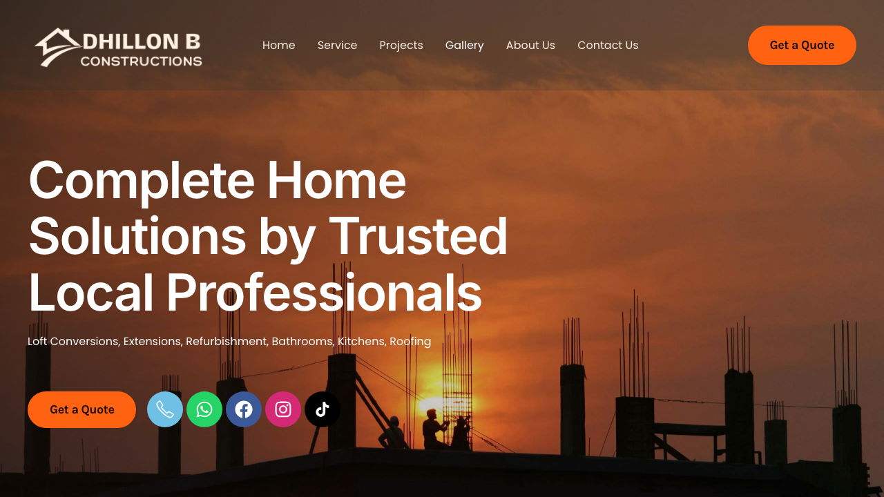 BALJINDER CONSTRUCTION LTD website preview