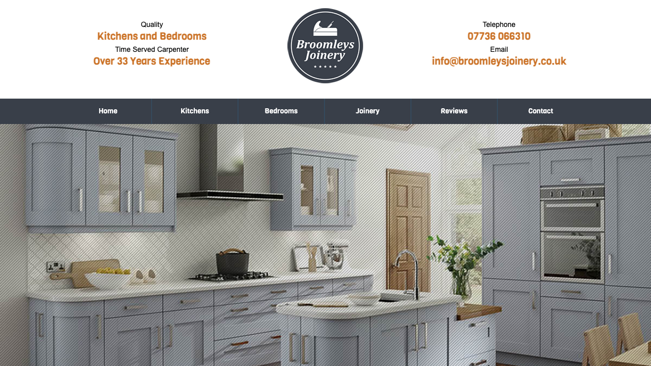 BROOMLEYS JOINERY LTD website preview