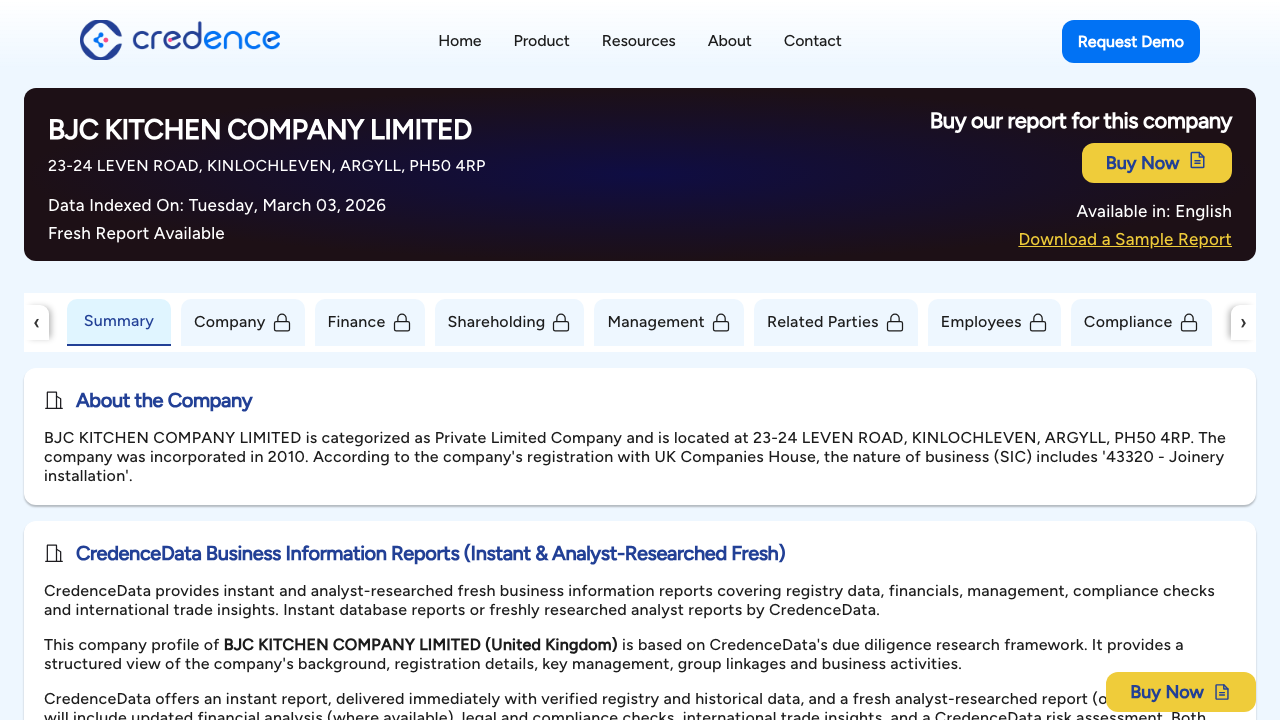 BJC KITCHEN COMPANY LIMITED website preview