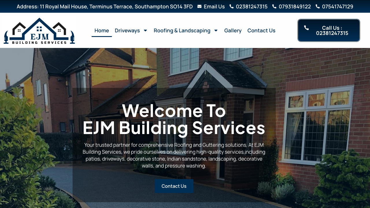 EJM BUILDING LTD website preview