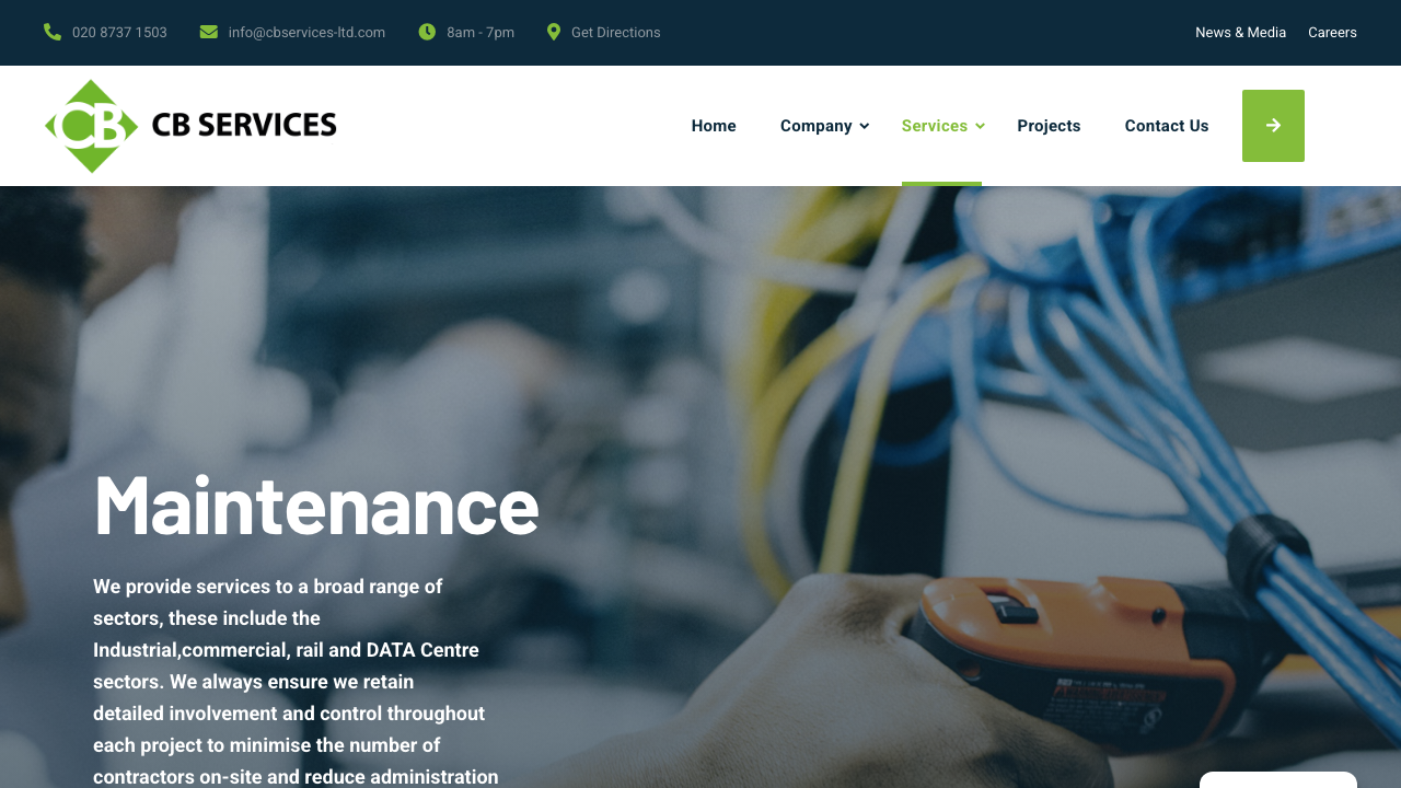 CBYB MAINTENANCE SOLUTIONS LTD website preview