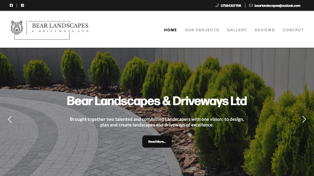 BEAR LANDSCAPES & DRIVEWAYS LTD website preview