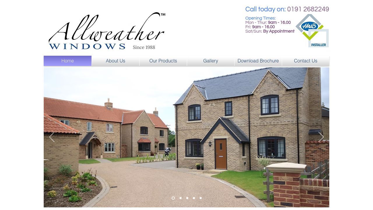 ALLWEATHER WINDOWS (N E) LTD website preview