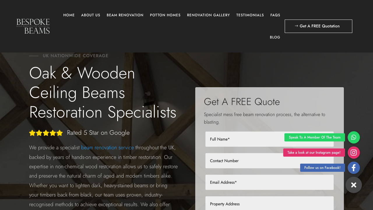 BESPOKE BEAMS LIMITED website preview
