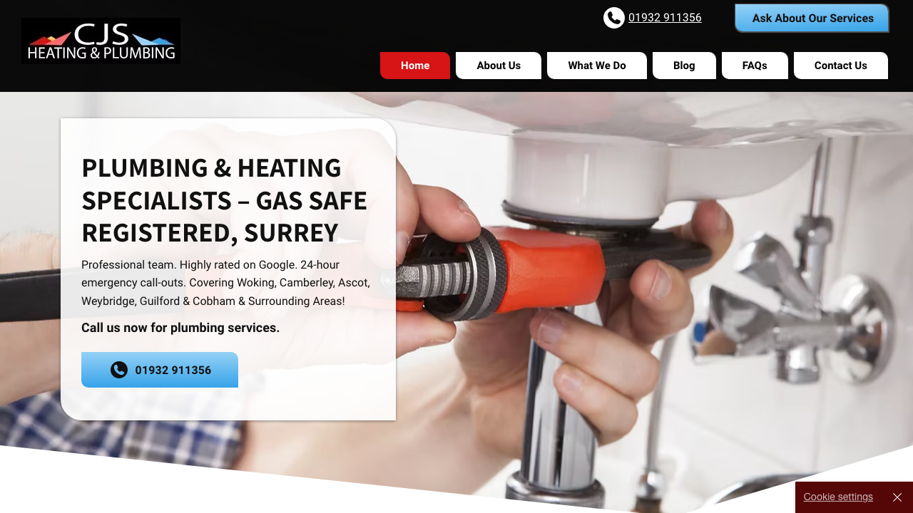 CJS HEATING & PLUMBING LTD website preview