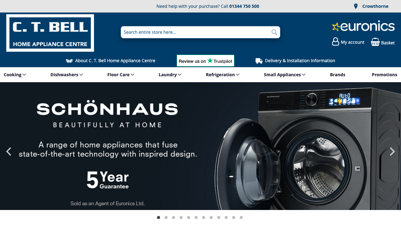 C.T. BELL (CROWTHORNE) LIMITED website preview