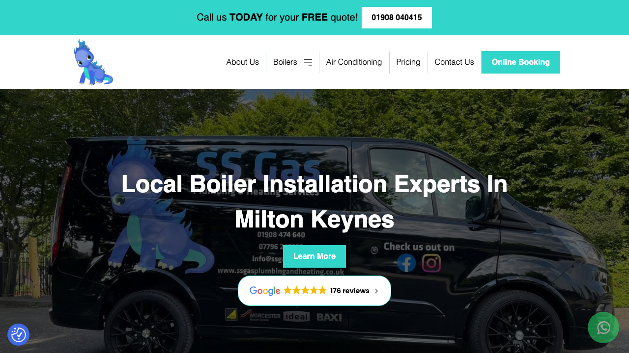 BOILERS AND AIRCON MILTON KEYNES LTD website preview