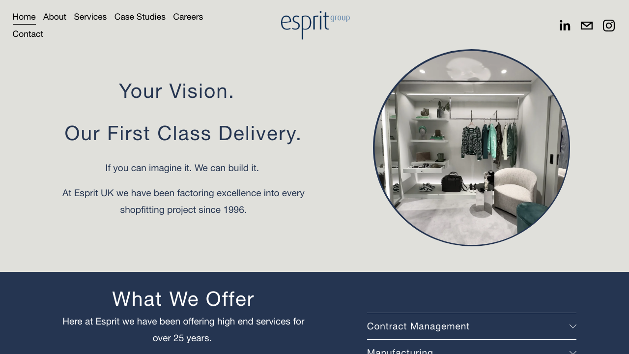 ESPRIT UK LIMITED website preview