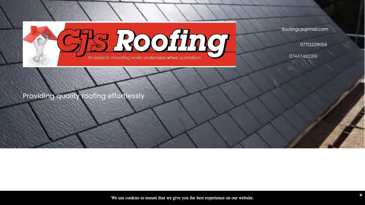 CJ'S ROOFING LTD website preview
