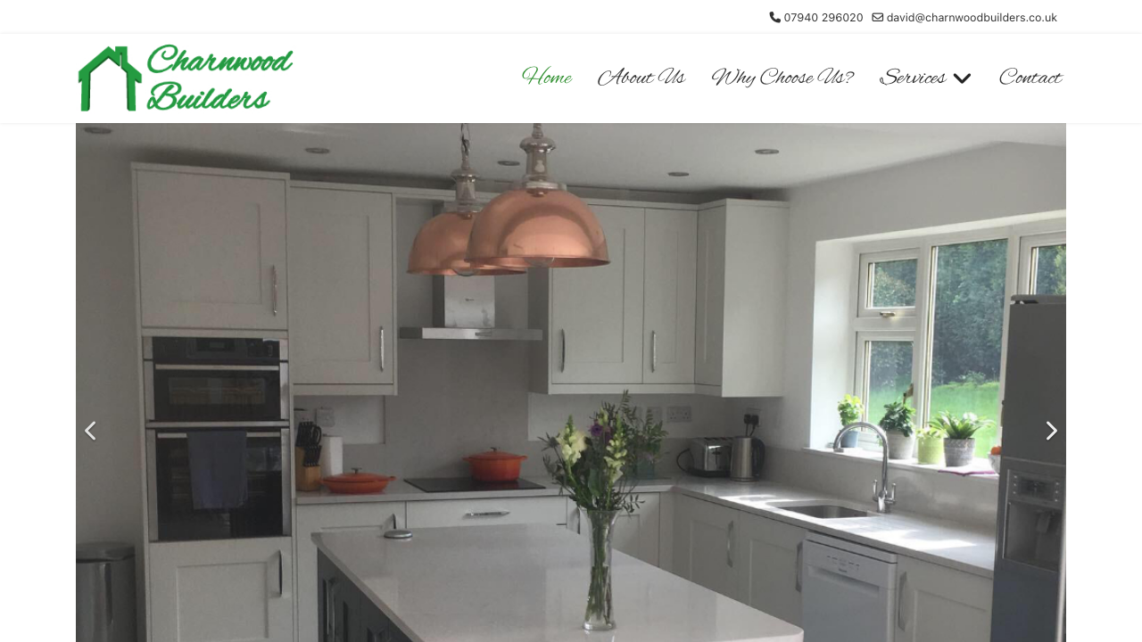 CHARNWOOD BUILDERS LIMITED website preview