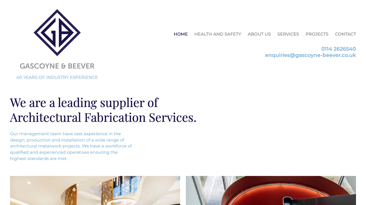 GASCOYNE & BEEVER LIMITED website preview
