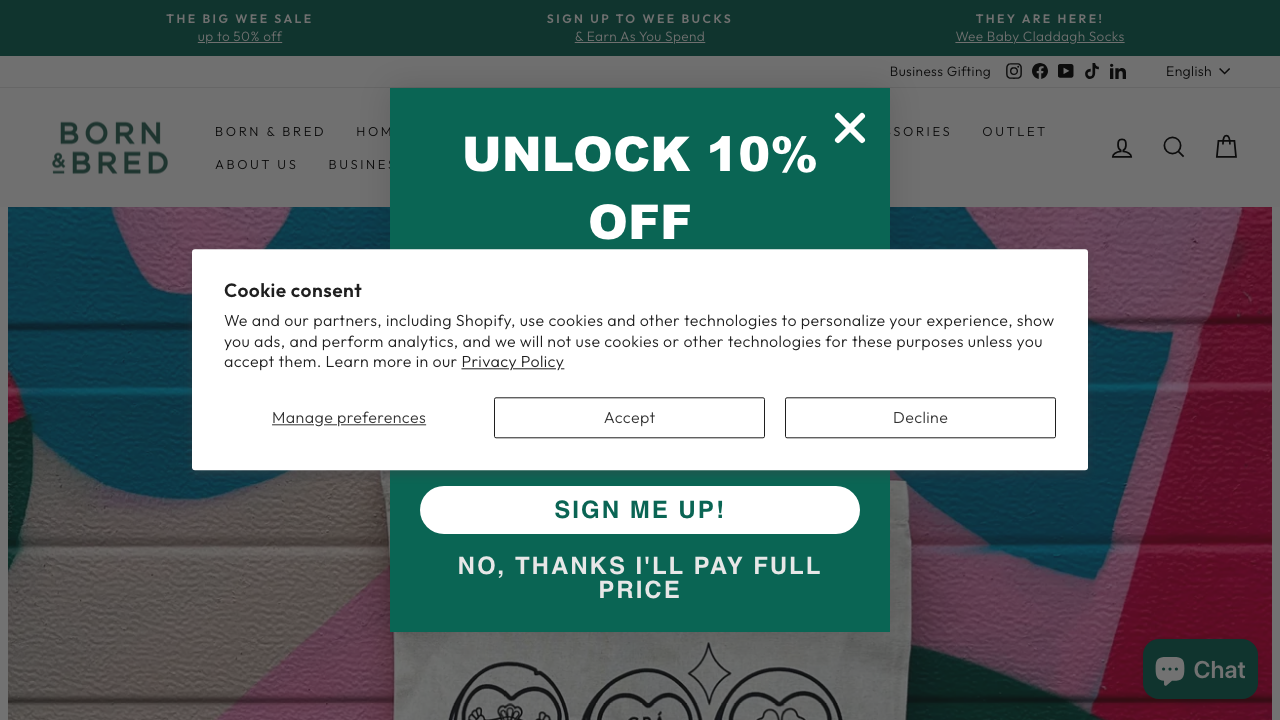 BORN & BRED LTD website preview