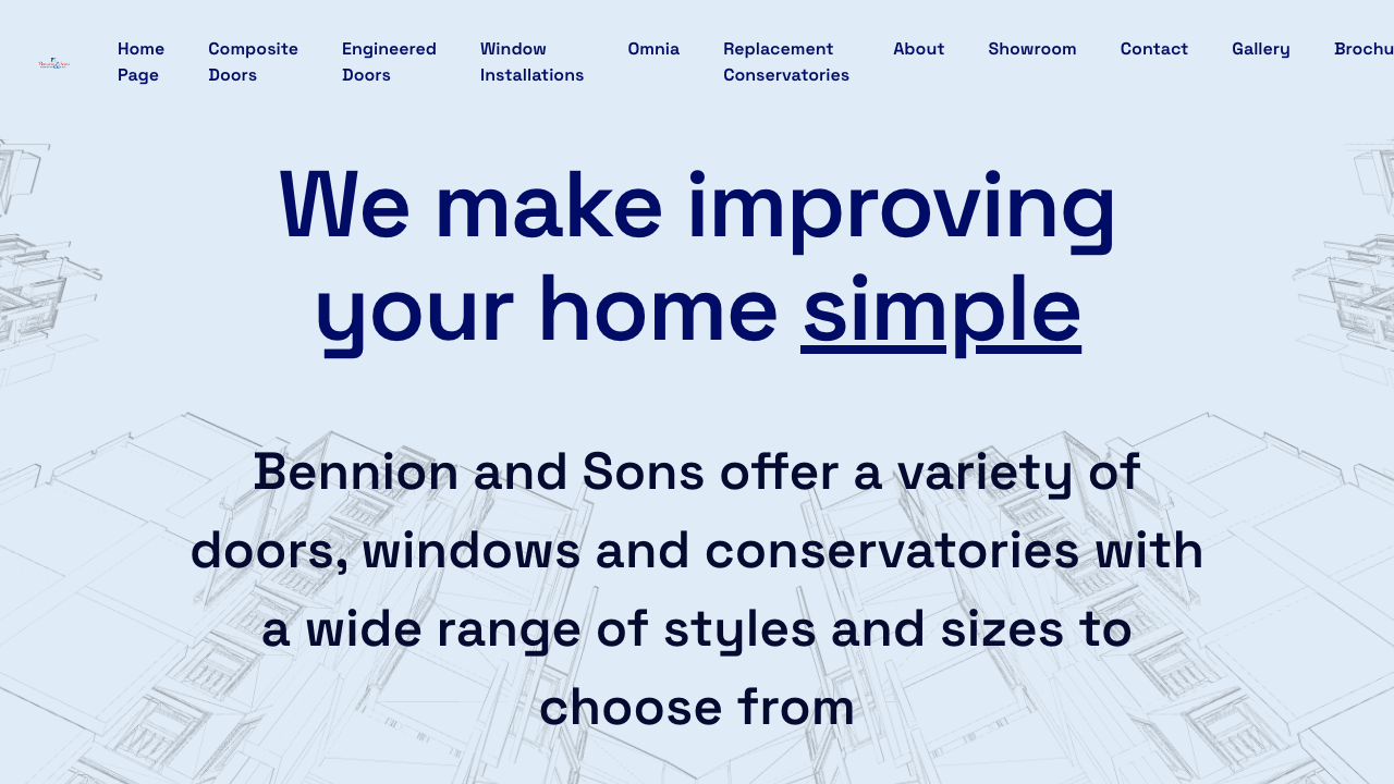 BENNION & SONS LIMITED website preview