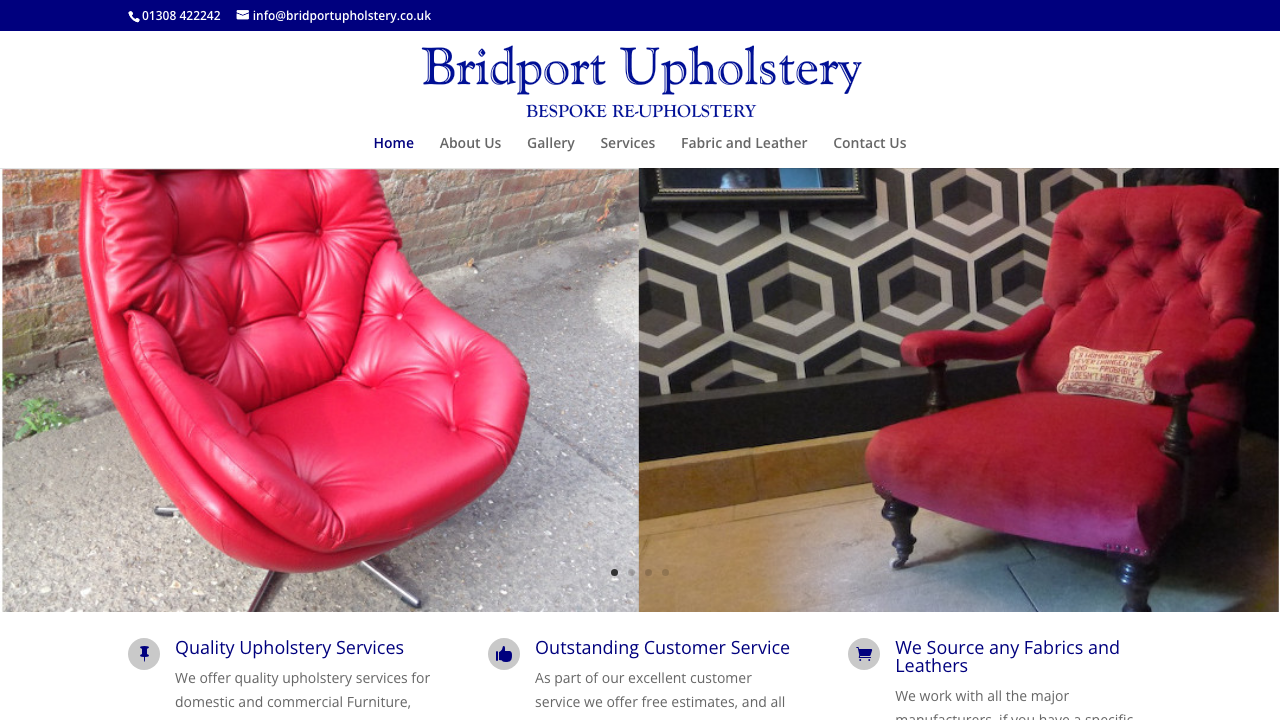 BRIDPORT UPHOLSTERY LTD website preview