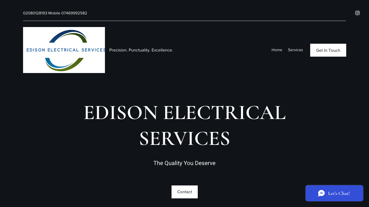 EDISONELECTRICALSERVICES LTD website preview