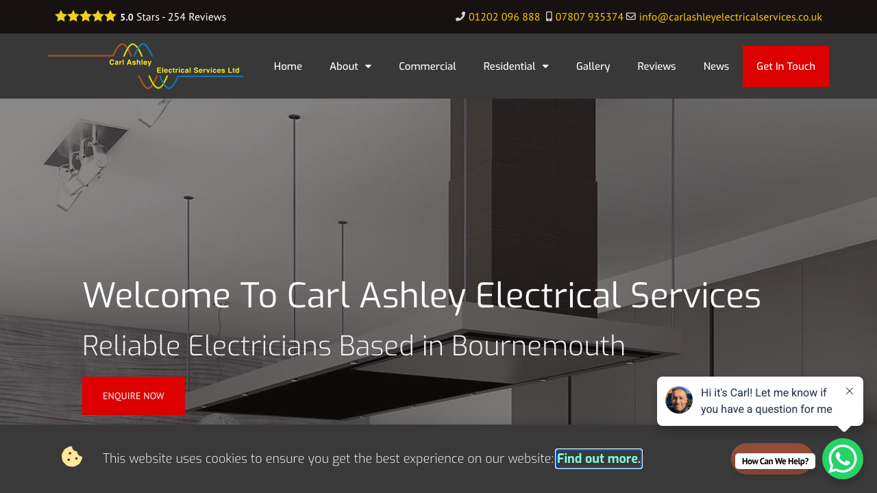 CARL ASHLEY ELECTRICAL SERVICES LIMITED website preview