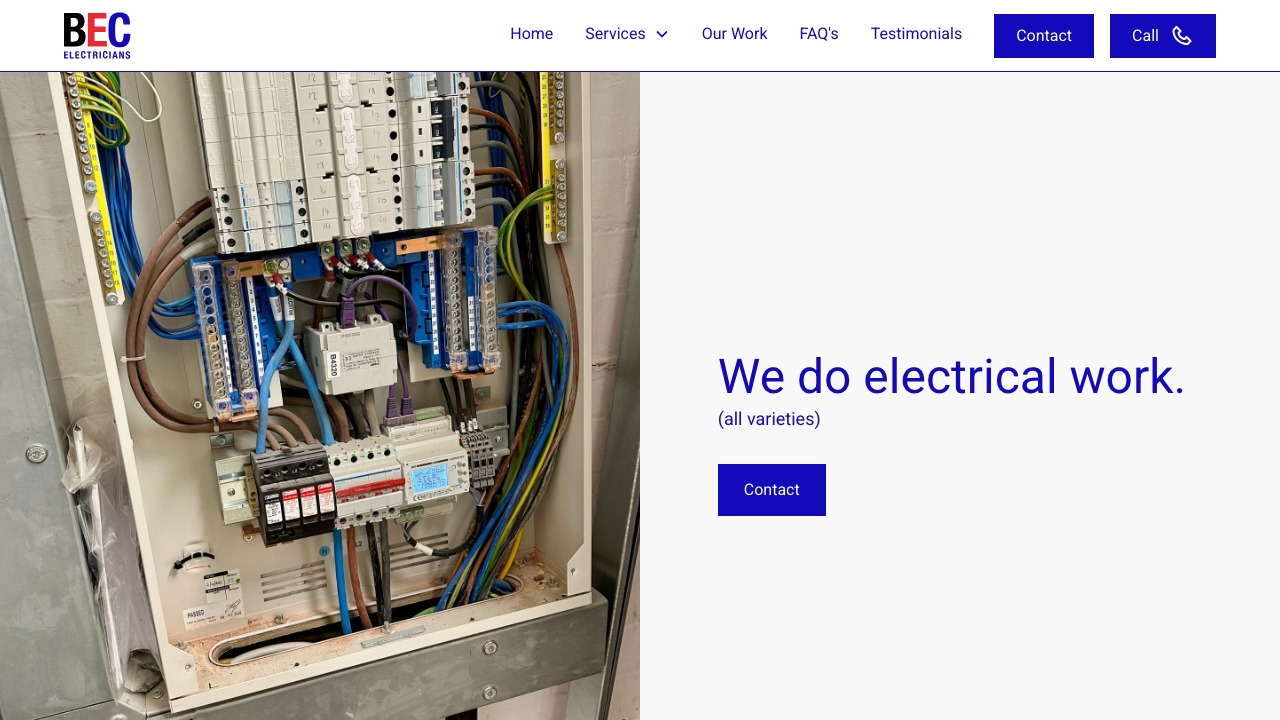 BEC ELECTRICIANS PLYMOUTH LTD website preview