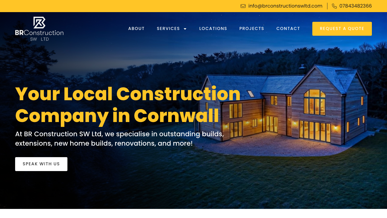 BR CONSTRUCTION (SW) LTD website preview