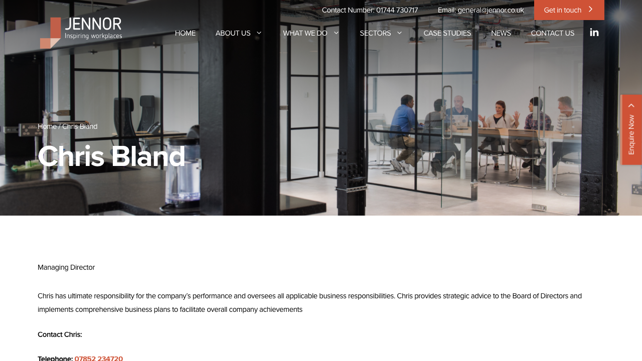 CHRIS BLAND LIMITED website preview