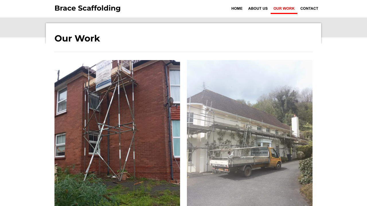 BRACE SCAFFOLDING SERVICES LTD website preview