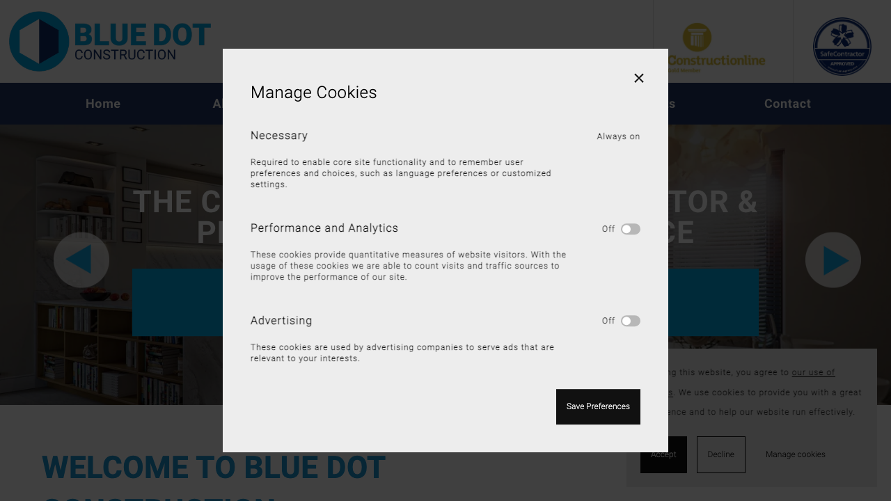 BLUE DOT CONSTRUCTION LIMITED website preview