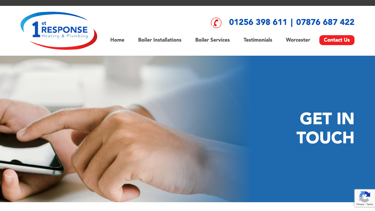 1ST RESPONSE HEATING AND PLUMBING LTD website preview